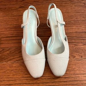 Chanel Denim Slingback